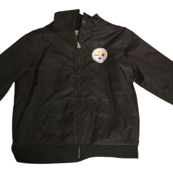 Pittsburgh Steelers Black Womens XL NFL Foodball Windebreaket Jacket - Picture 3 of 11